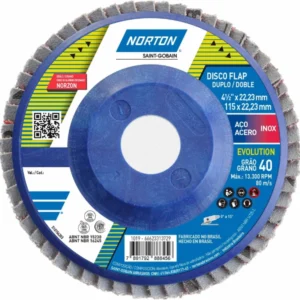 DISCO FLAP NORTON R822 4 1/2″ X 7/8 GRANO 40 - 60 - 80 - 120